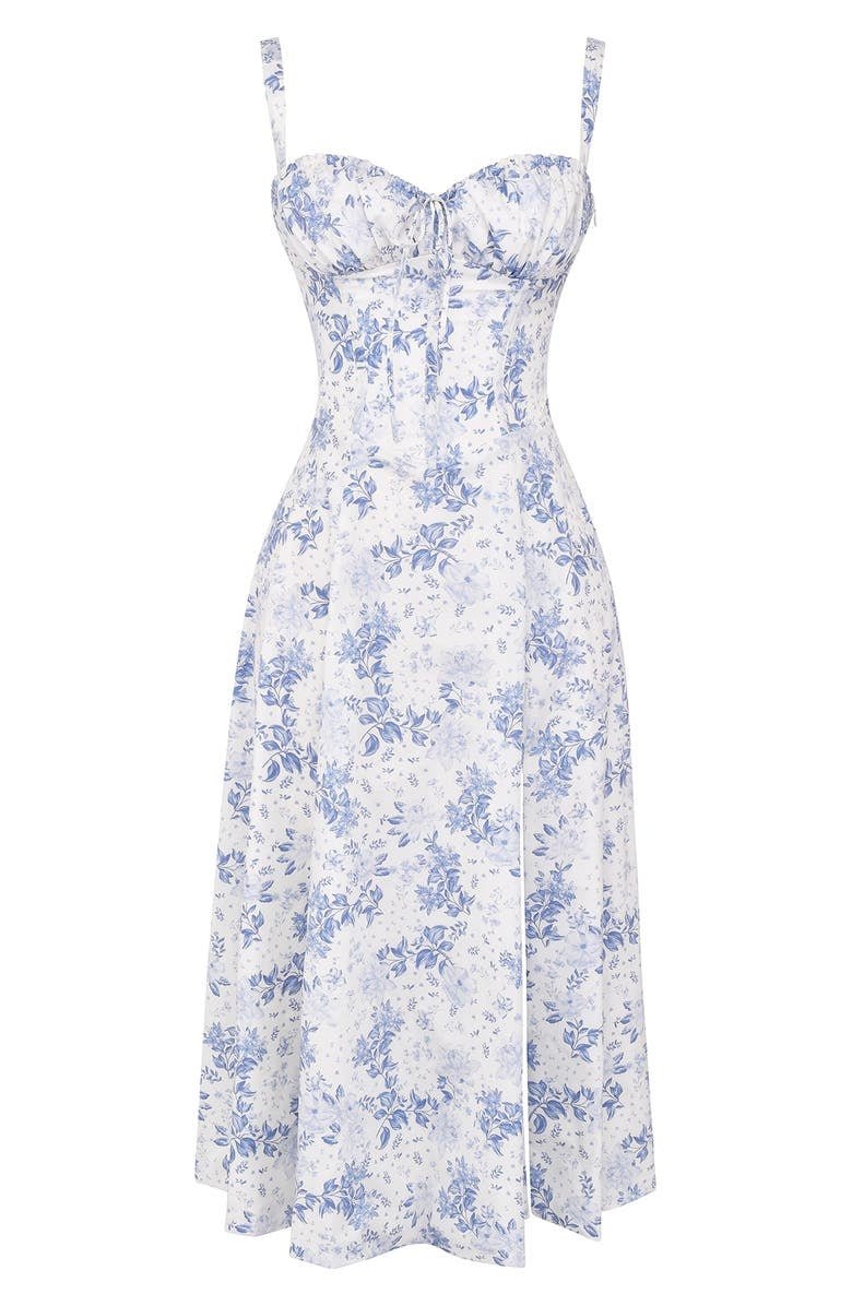 Women’s Corset Midi Dress with Straps