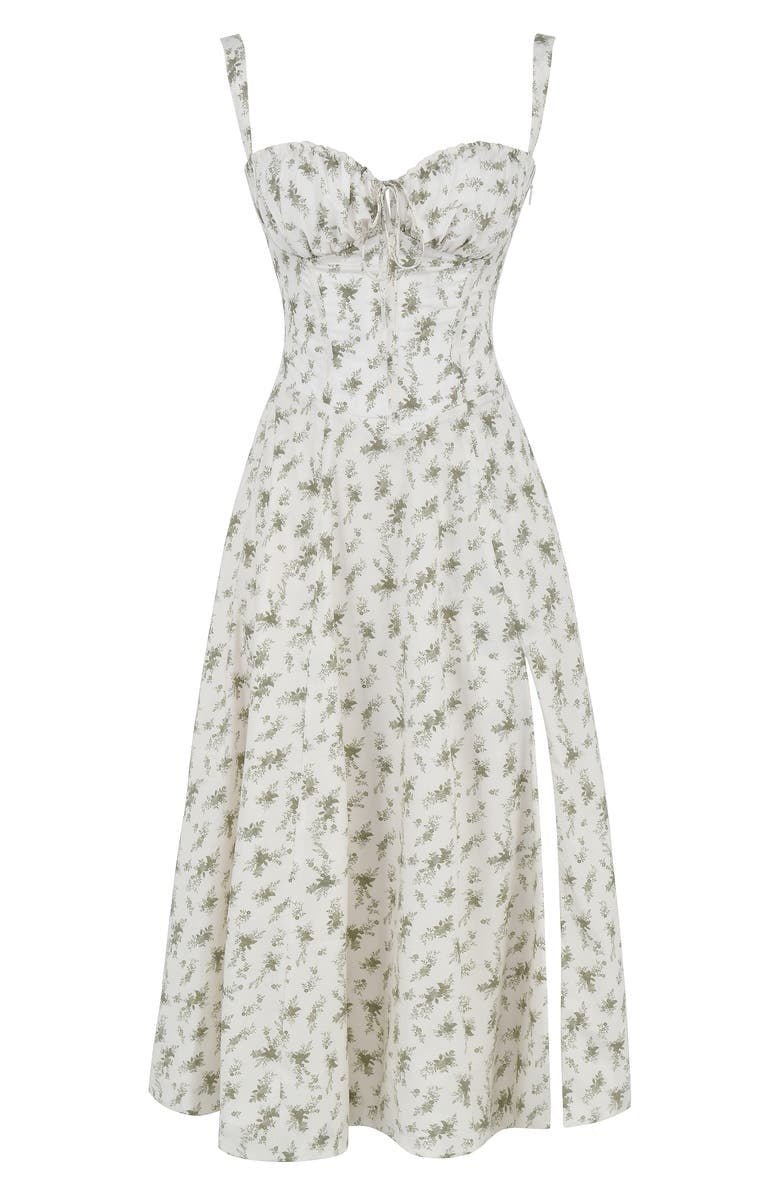 Women’s Corset Midi Dress with Straps