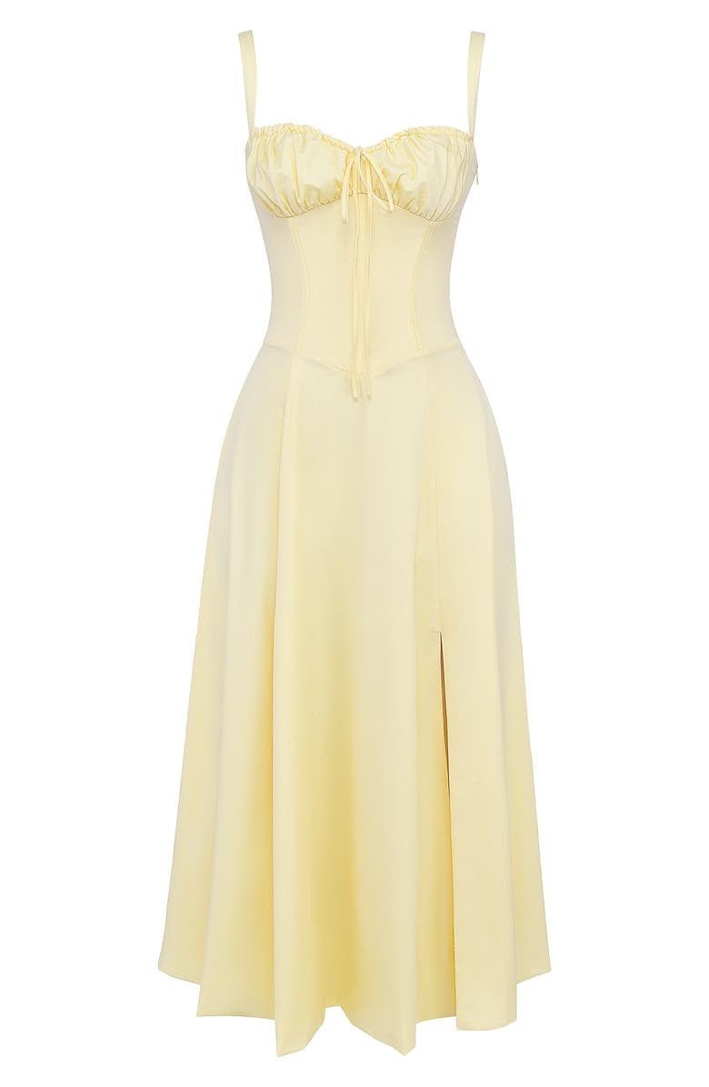 Women’s Corset Midi Dress with Straps