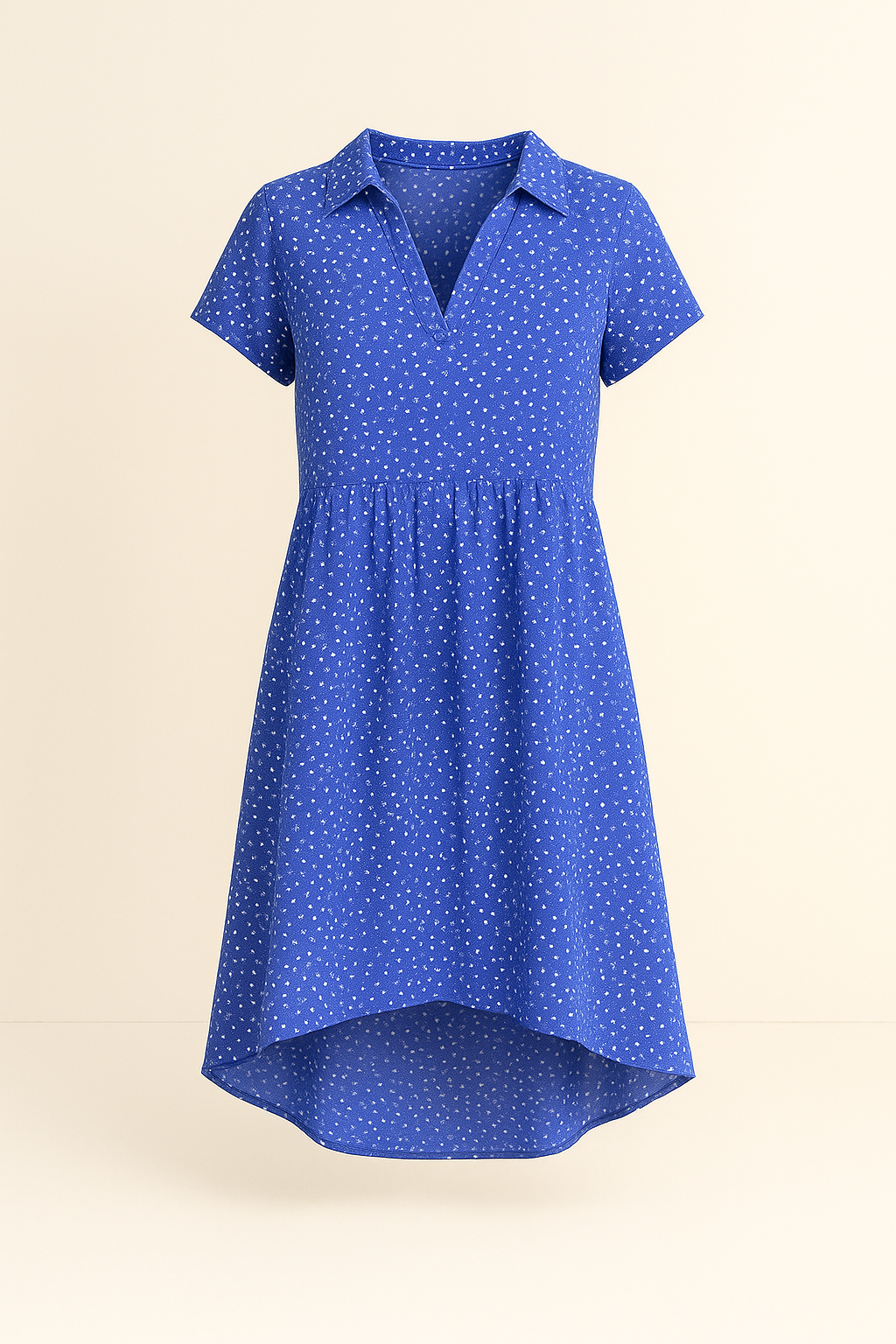 Women's Sleeveless Midi Summer Dress with V-Neck and Floral Print