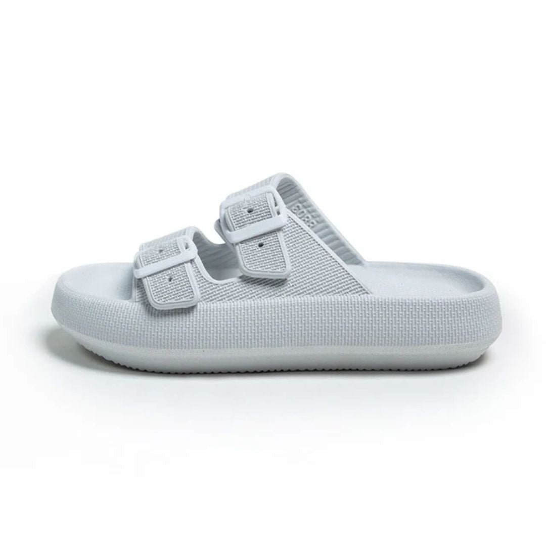 Women's Slip-On Summer Sandals with Adjustable Buckle Straps
