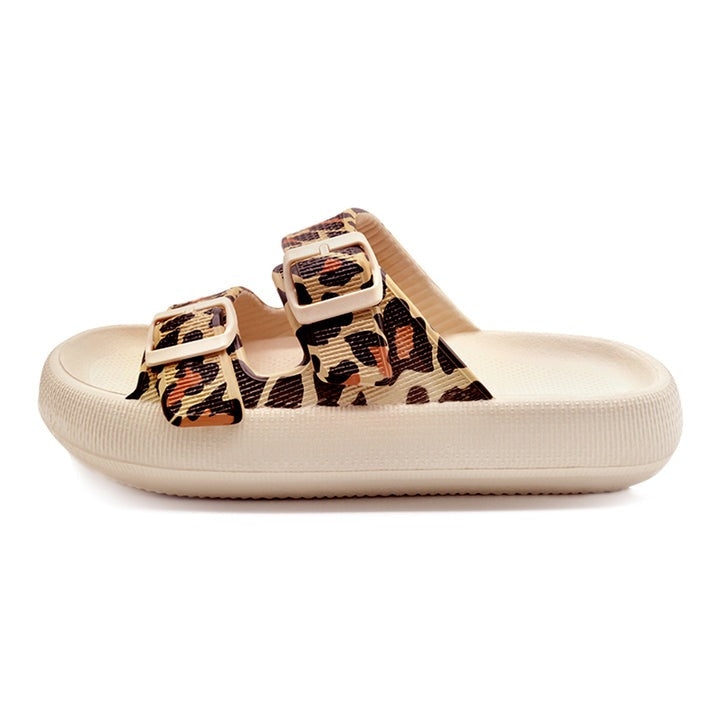 Women's Slip-On Summer Sandals with Adjustable Buckle Straps