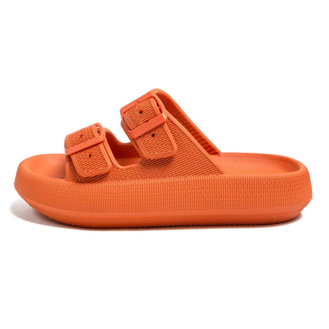 Women's Slip-On Summer Sandals with Adjustable Buckle Straps