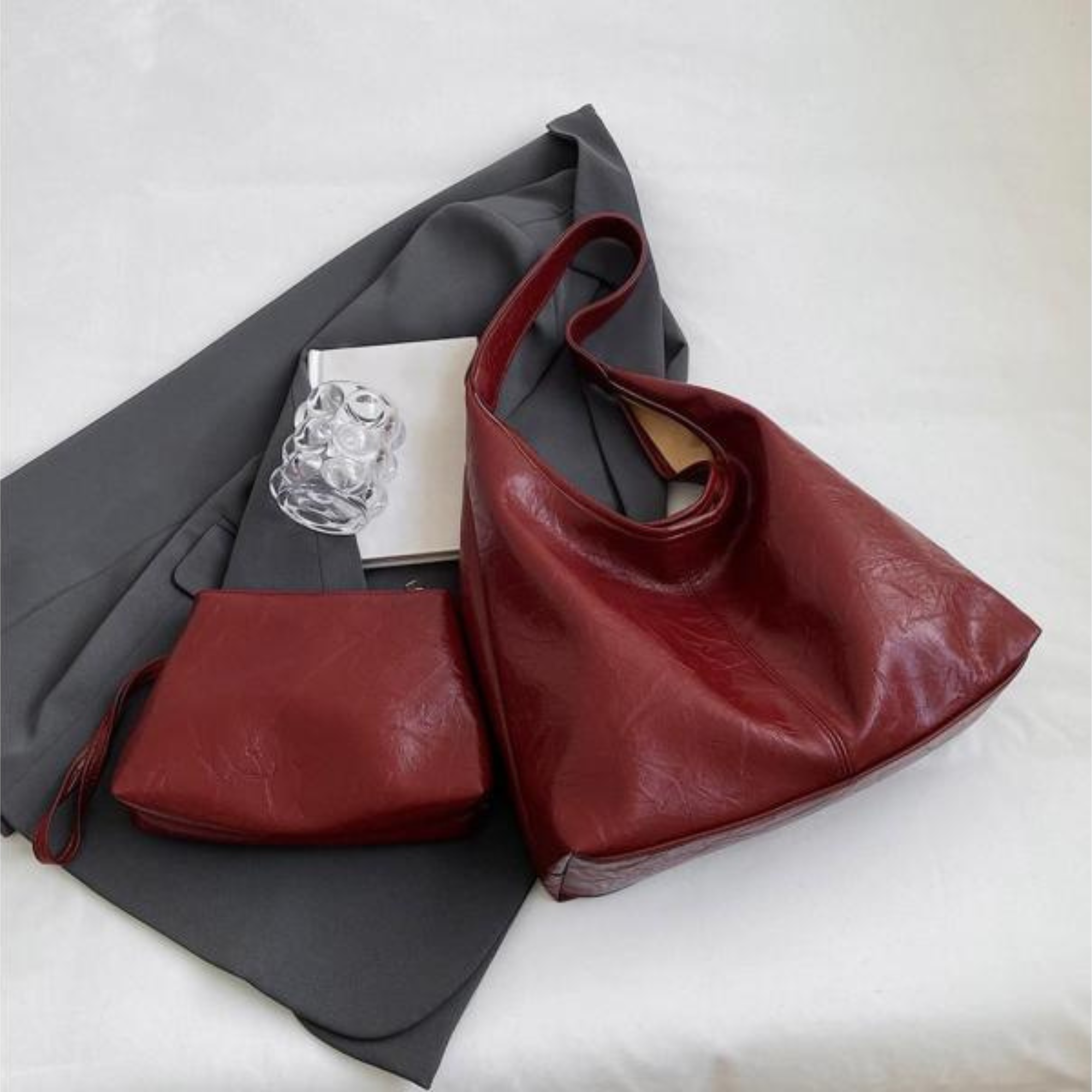 JULIET™ | Tote-Tasche aus Used-Look-Leder