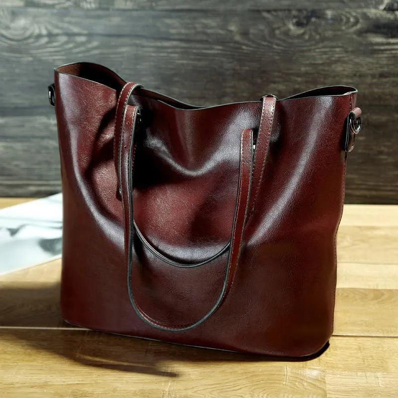 NICOLE | VINTAGE LEDER SCHULTERHANDTASCHE