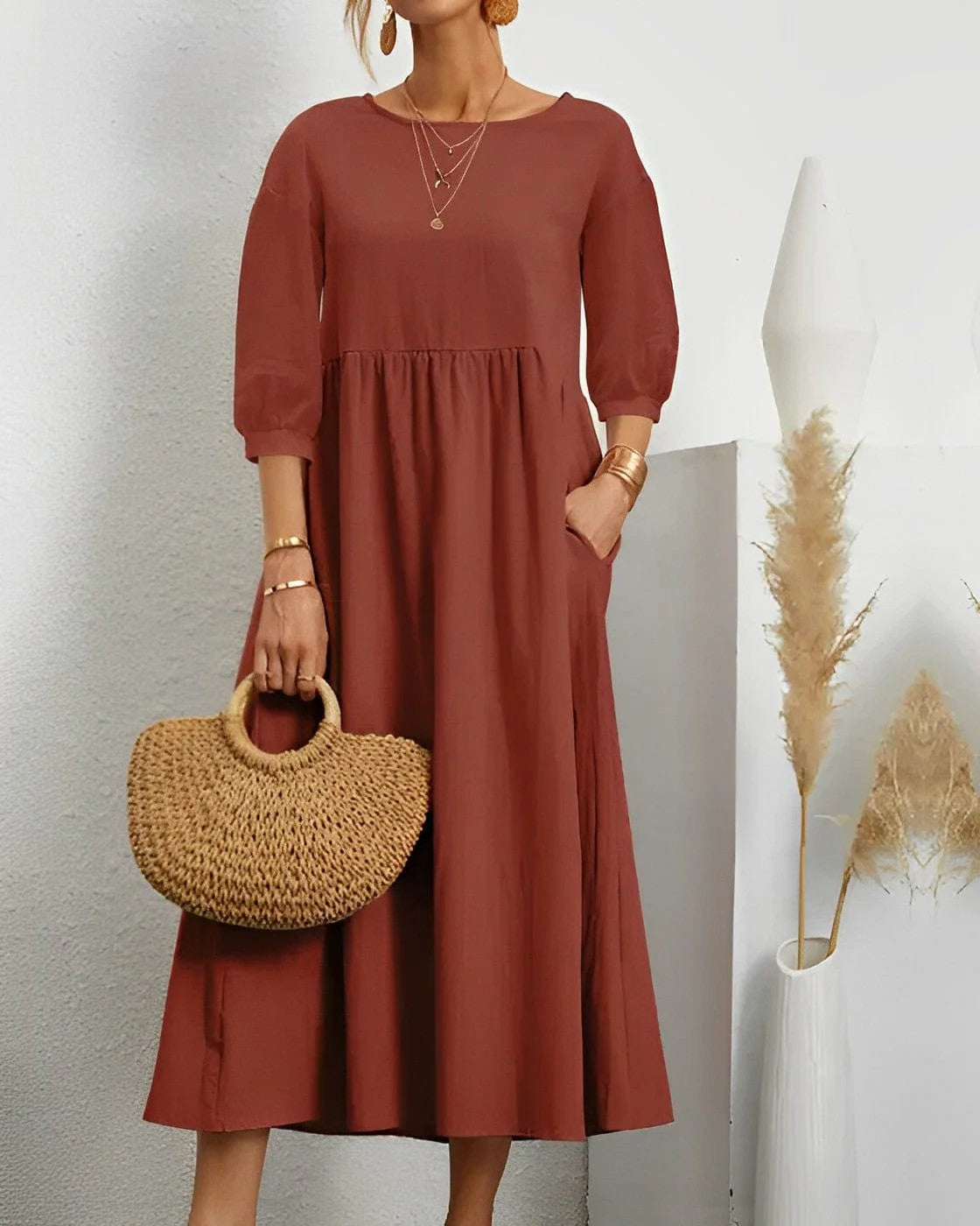 Coco Gianna | Inger Breathable Linen Maxi Dress