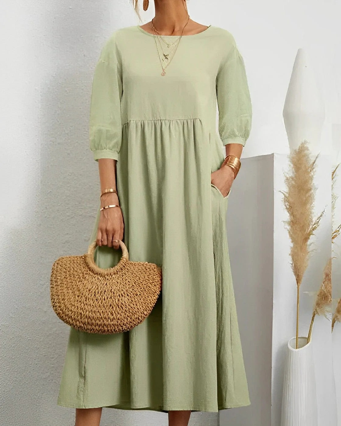 Coco Gianna | Inger Breathable Linen Maxi Dress