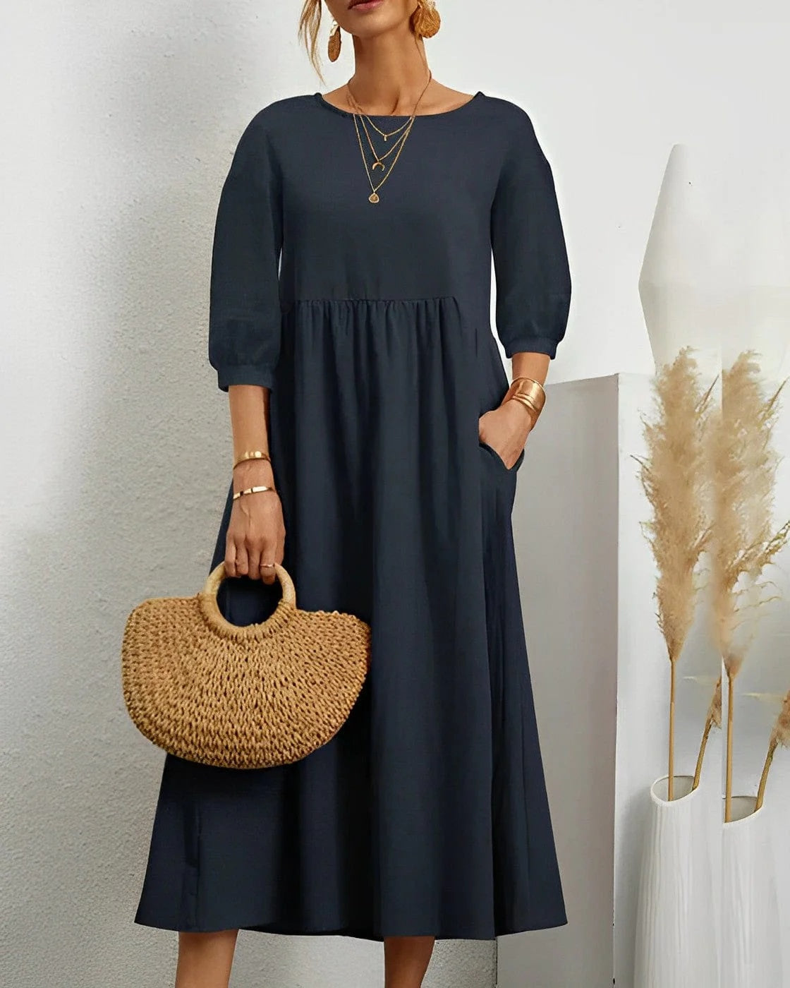 Coco Gianna | Inger Breathable Linen Maxi Dress