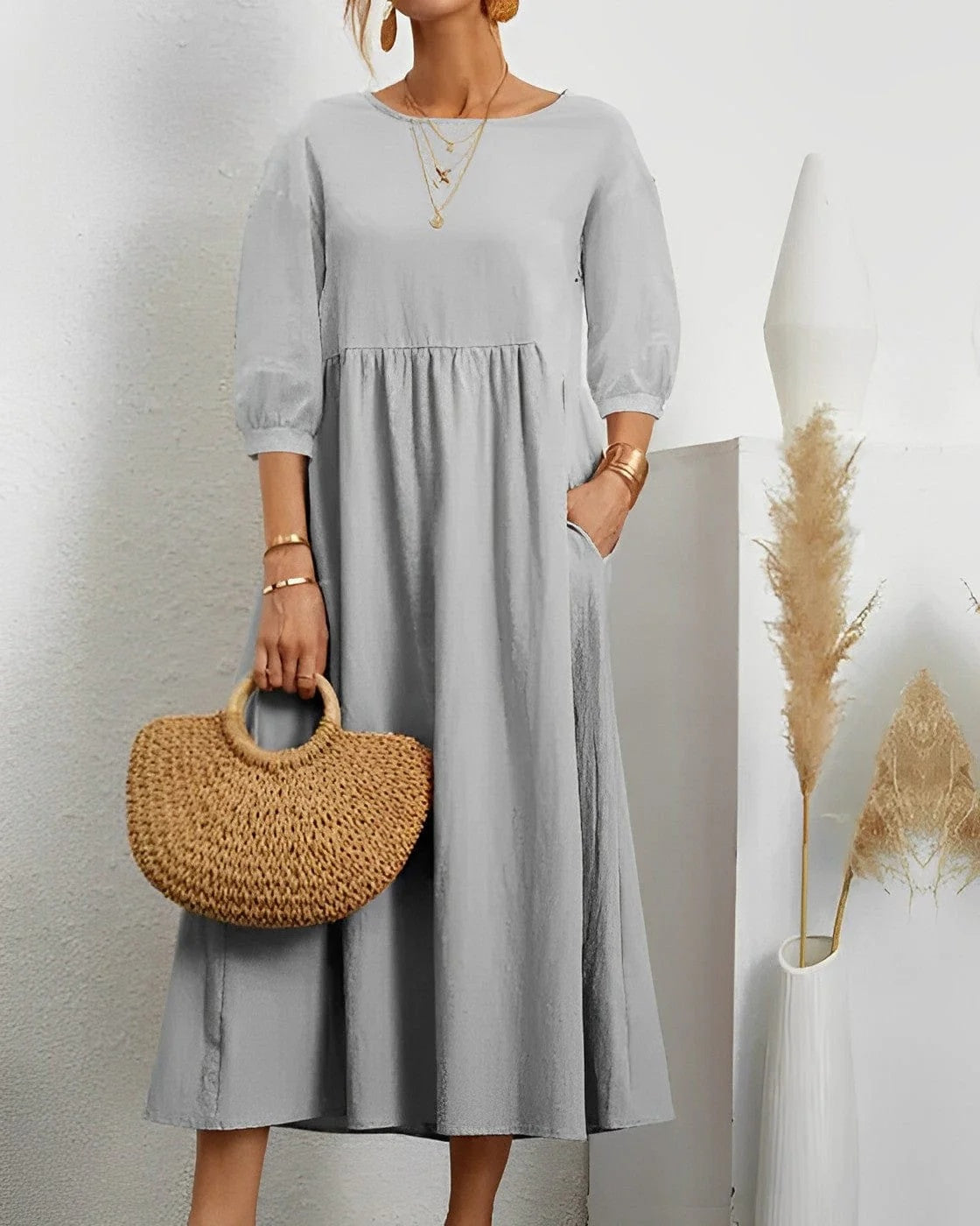 Coco Gianna | Inger Breathable Linen Maxi Dress