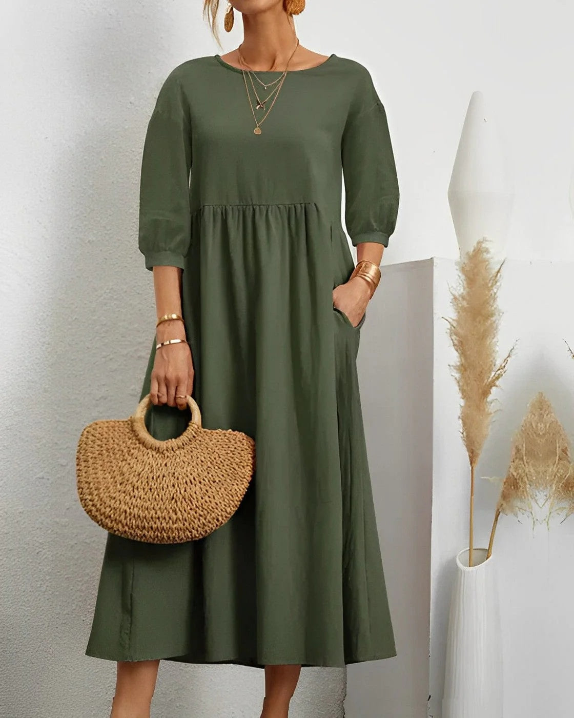 Coco Gianna | Inger Breathable Linen Maxi Dress