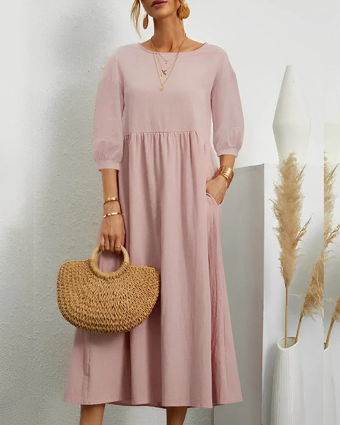 Coco Gianna | Inger Breathable Linen Maxi Dress