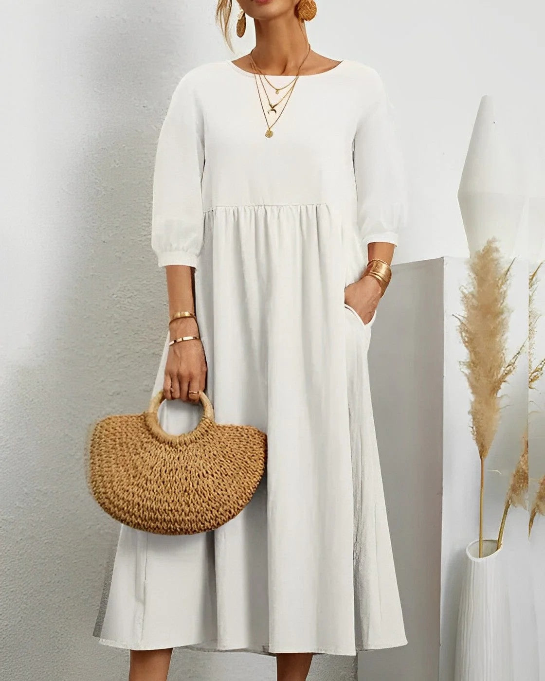 Coco Gianna | Inger Breathable Linen Maxi Dress