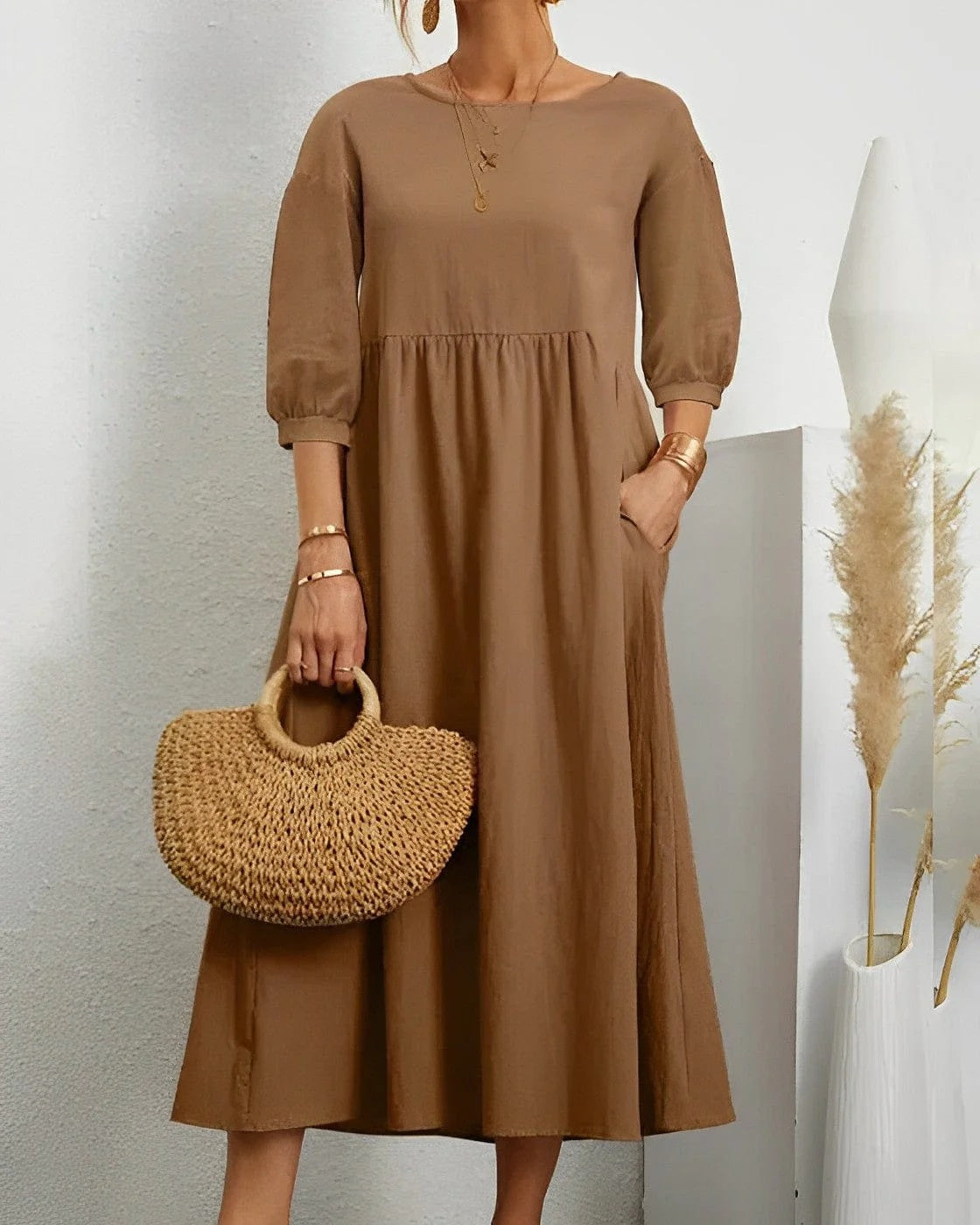 Coco Gianna | Inger Breathable Linen Maxi Dress