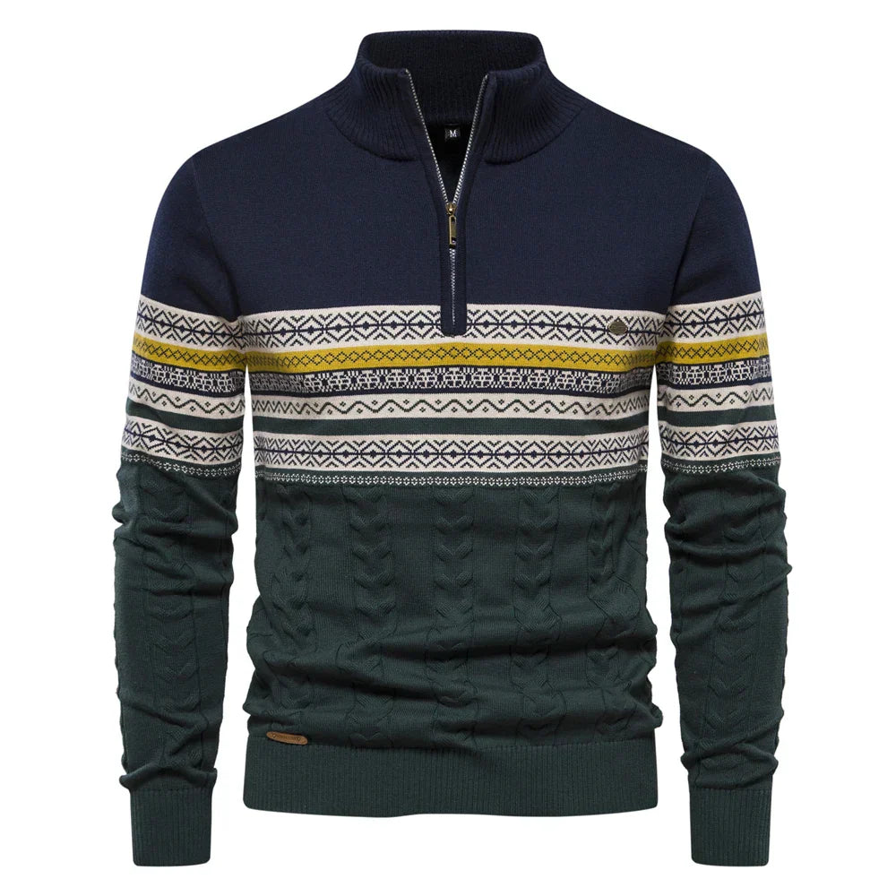 Rudy - Hochwertiger Pullover mit Retro-Muster