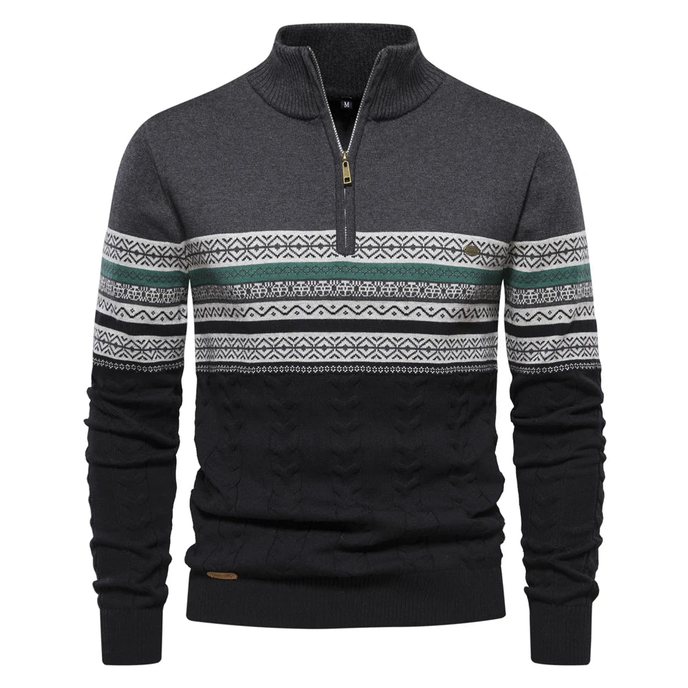 Rudy - Hochwertiger Pullover mit Retro-Muster