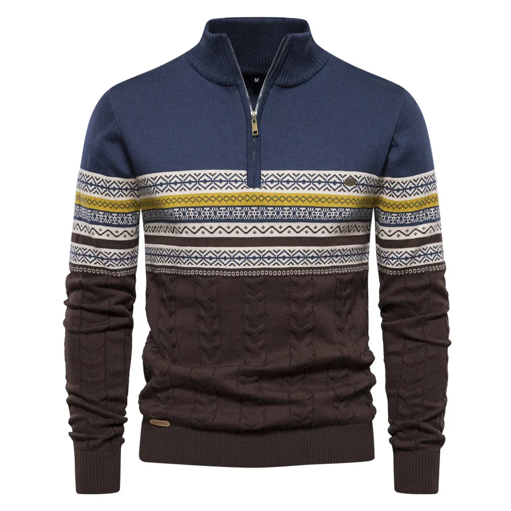 Rudy - Hochwertiger Pullover mit Retro-Muster