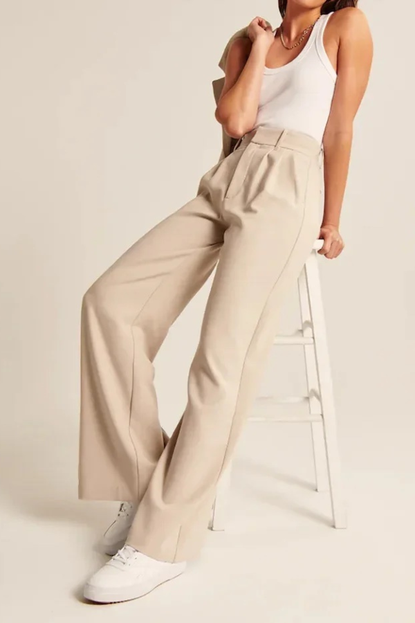 Wide Leg Tailored Pants