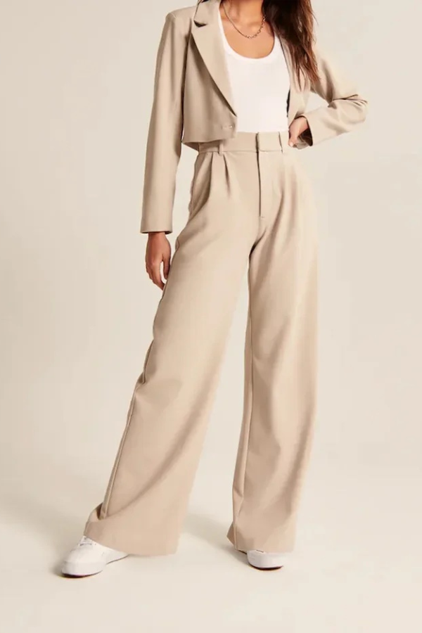 Wide Leg Tailored Pants