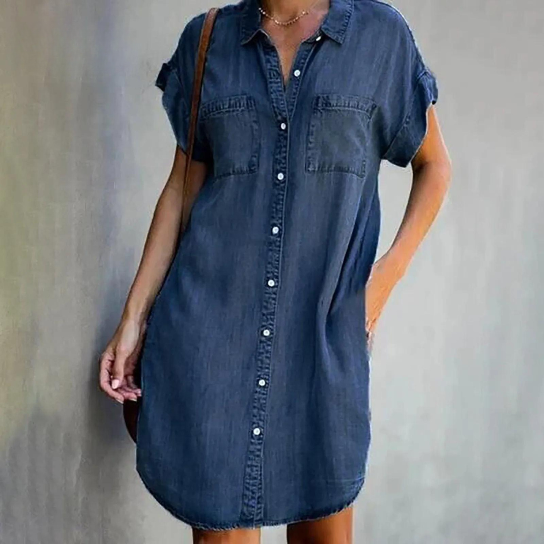 Amelie - Denim kleid - Mühelose Eleganz