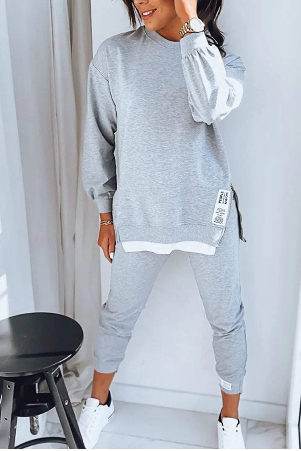 Agatta - Bequemes Sweatshirt- und Hosenset für Damen