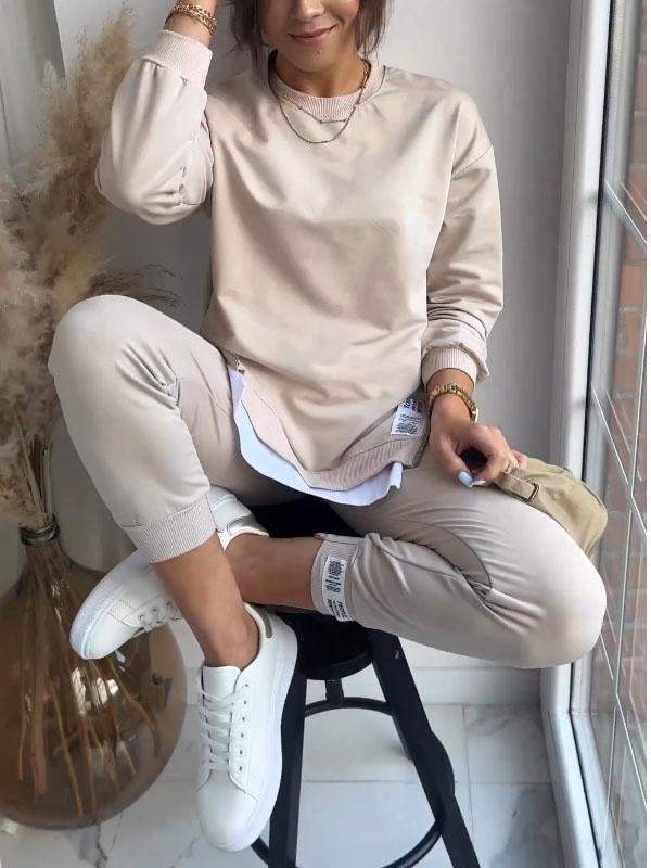 Agatta - Bequemes Sweatshirt- und Hosenset für Damen