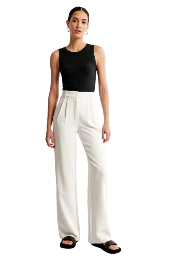 Wide Leg Tailored Pants