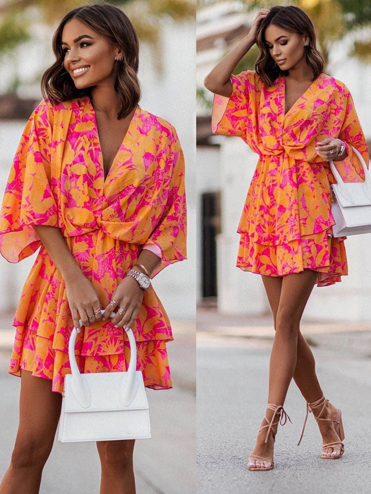 Orange and Pink