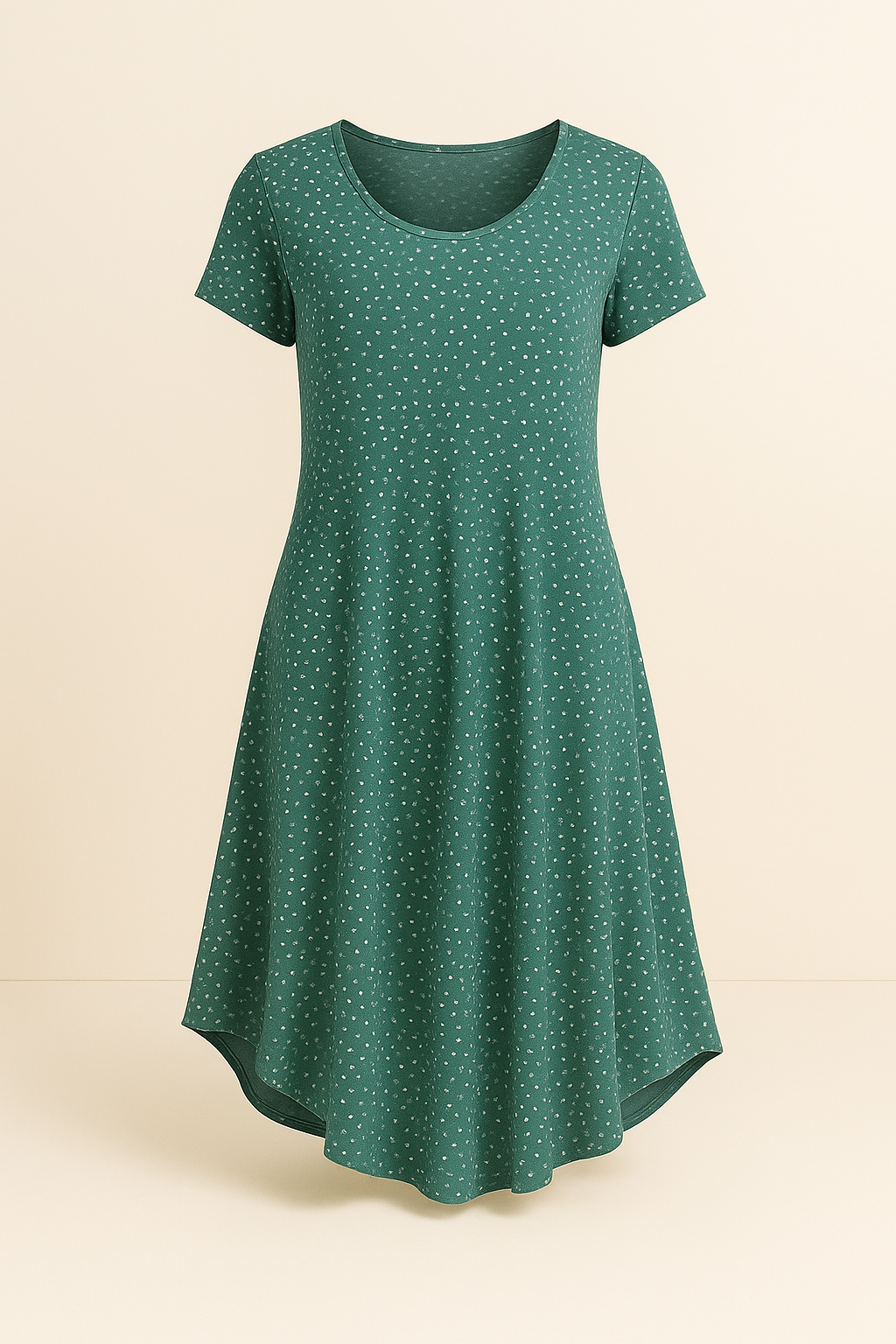 Women's Sleeveless Midi Summer Dress with V-Neck and Floral Print