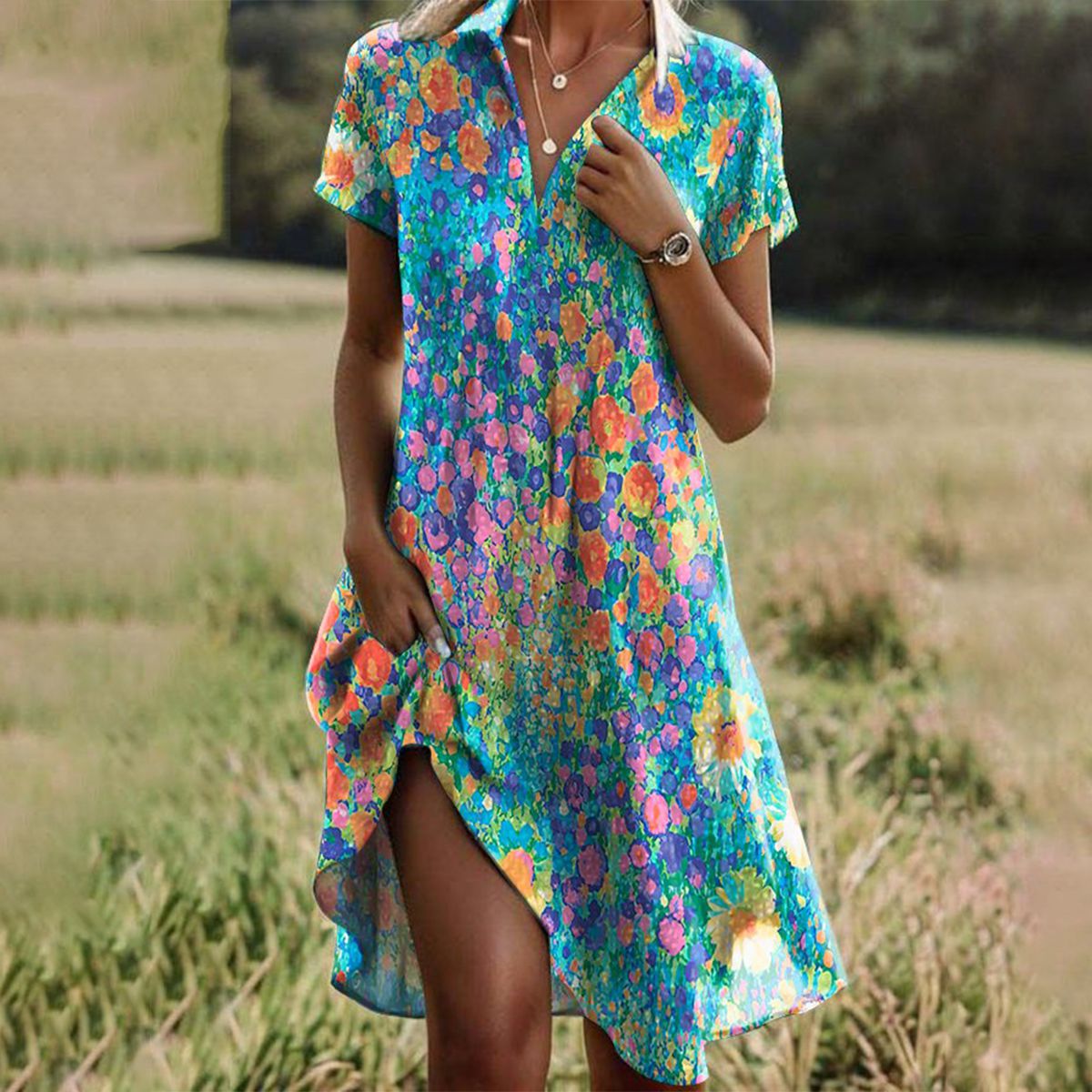 Multicolor floral